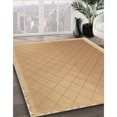 thumbnail image 3 of Ahgly Tapis d'Intérieur Lavable en Machine Carré Transitionnel Jaune Orange, 7 Pieds Carré, 3 of 7