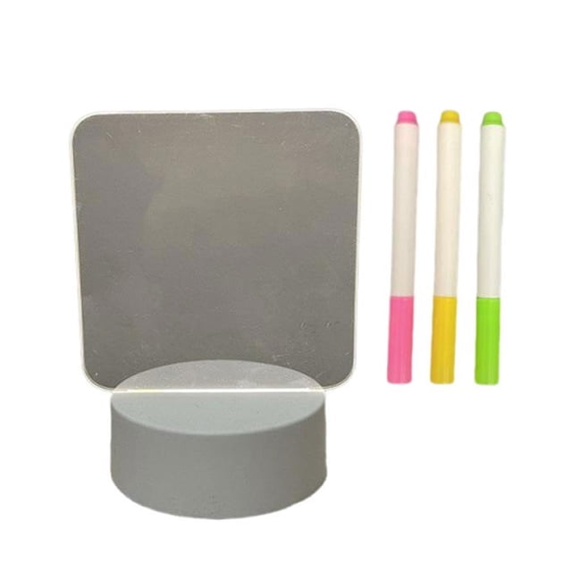 maskred Acrylic LED Drawing Board Creative Memo Board For Home Office Light Up Message Board Memo Board A Touch open