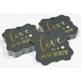 thumbnail image 4 of Inkdotpot Love Is Sweet Wedding Bottle Tag Real Gold Foil Favor Bracket Shape Hang Tags Pack Of 100, 4 of 6