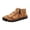 Yellow, variant on Mens Ankle Boots British Large High Top Side Zipper Fashion Outdoor Cowhide Driving Shoes Leather Shoes Trendy Large Size Breathable Driving Shoes Black