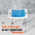 thumbnail image 4 of VEVOR Chaise de Douche Tabouret de Bain Siège Rembourré Hauteur Réglable Baignoire Douche 350 Lb, 4 of 9