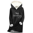 thumbnail image 2 of Birdeem Sweat à Capuche Décontracté à Manches Longues pour Femmes, Imprimé Numérique, en Peluche Épaissie, Col Rond, 2 of 11