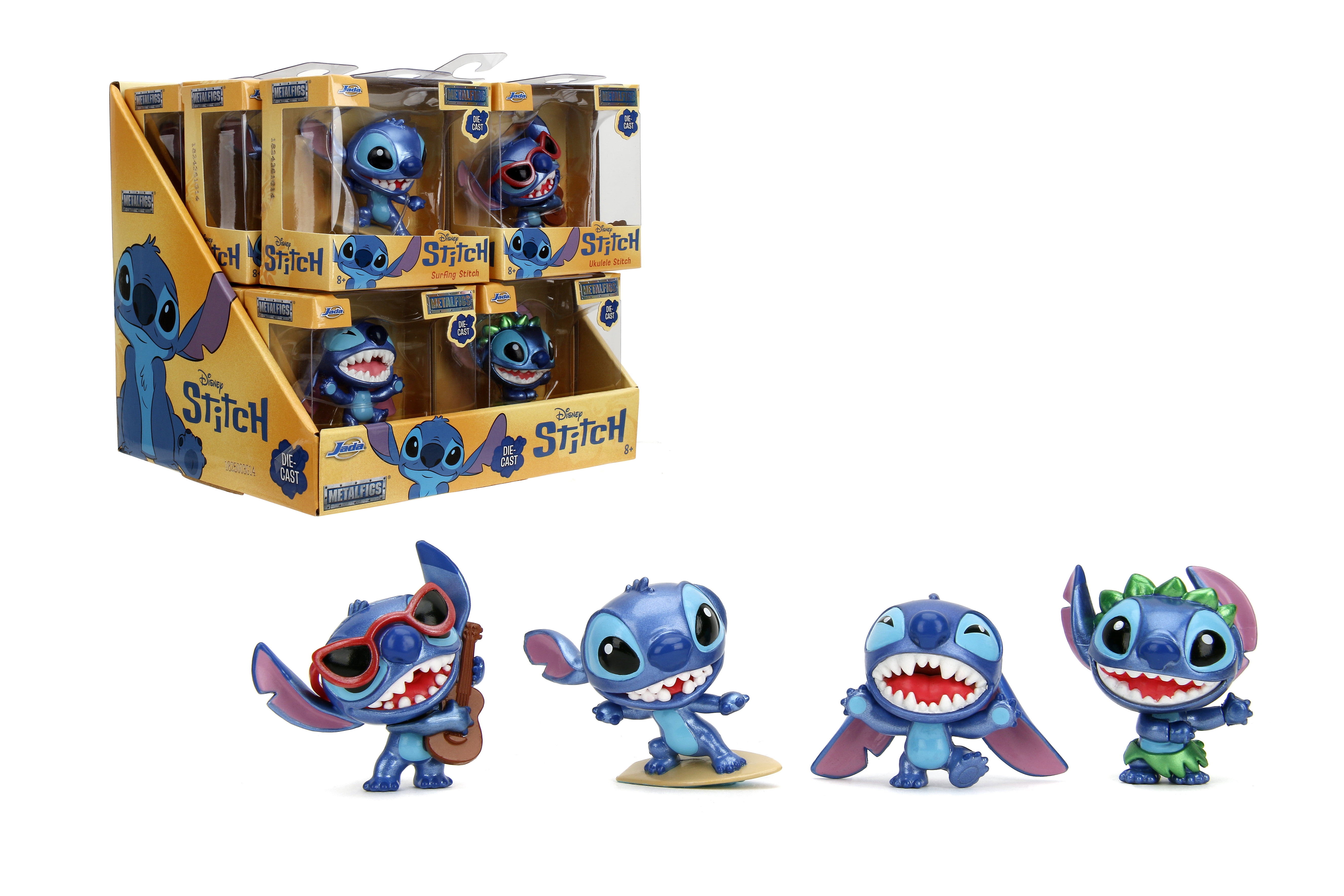 Figurine Disney Stitch Metalfigs (pack individuel) - Figurines en métal moulé sous pression de Jada Toys, échelle 2,5 pouces