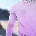 thumbnail image 4 of Handshe Chandail à Capuchon d'Été pour Homme à Imprimé Soleil, Léger et Respirant, Protection Solaire UPF 50+, Manches Longues, pour la Randonnée, la Course et les Activités de Plein Air, Grande Taille, 4 of 5