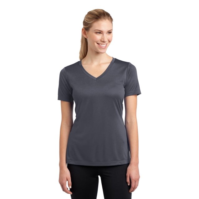 SPORT-TEK Women's V Neck PosiCharge Competitor Tee 3XL Iron Grey