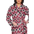 thumbnail image 4 of Moomaya Printed Robe For Girls Cotton Bathrobes For Women Wrap Dressing Gown, 4 of 6