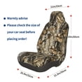 thumbnail image 4 of 2pcs Hunting Camouflage Automotive Car Seat Covers Front Set, Universal Fit High Back Seat Covers For Cars, Auto, Trucks, SUV, And Van, 4 of 10