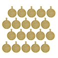 thumbnail image 3 of Baohd 20x Round Pendant Blank Cabochon Base Setting DIY Jewelry Tray 30mm Golden, 3 of 9