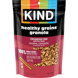 KIND Cinnamon Oat avec Granola de graines de lin, 312g sac