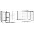 thumbnail image 1 of vidaXL Chenil Extérieur pour Chien en Acier 12,1 M2, 1 of 4