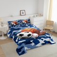 thumbnail image 3 of Erosebridal Ensemble de Literie de Basketball Football Grand, Couette Camouflage Bleu, Réversible, 3 of 7