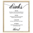 thumbnail image 1 of Panneau de Menu de Bar de Mariage Personnalisé, Signalisation de Menu de Bar à Boissons, Menu de Fête Personnalisé, Impression Personnalisée de Fête, 1 of 1