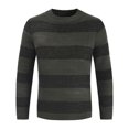thumbnail image 2 of CEHVOM Automne et Hiver Nouveau Col Rond Tendance Personnalité Pull Rayé pour Hommes, 2 of 4