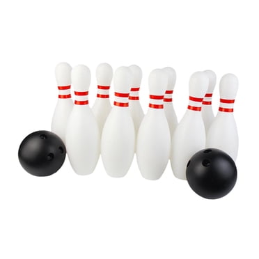 Xuanheng Kids Bowling Set Educational 10 Pin and 2 Balls for Lawn Backyard Activities 30cm