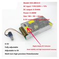 thumbnail image 5 of Alimentation Électrique à Commutation 200W240W Affichage Numérique 0-5V/0-12V/0-24V/0-36V/0-48V Alimentation Réglable DC, Opération Facile, 5 of 5