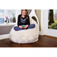 thumbnail image 3 of (Set of 2) Modern Plush Bean Bag Chair in Cream, 3 of 3