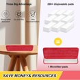 thumbnail image 3 of CUITING 3 Pcs Replacement Microfiber Pad for Universal Commercial 16.5 Inch Mop Head Flat Mop Head Wet & Dry Commercial Cleaning Refills Reusable Mop Refills Fit for Most Microfiber Flat, 3 of 7