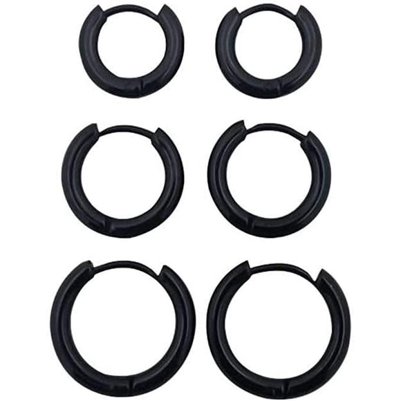 Surgical Stainless Steel Gold Sleeper Cartilage Tiny Hoop Earrings Septum Hinged Clicker Nose Ring Helix Tragus Piercings 8mm 10mm 12mm Set
