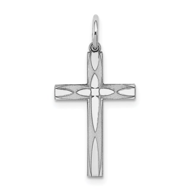 Pendentif Croix en Argent Sterling 925 Conçu au Laser