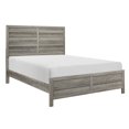 thumbnail image 1 of Topline Home Furnishings Weathered Grey King Bed, 1 of 4