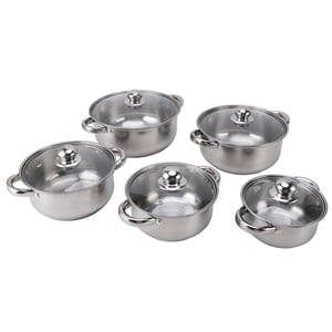 Ensemble de casseroles en acier inoxydable, kit de cuisine en acier inox résistant à la rouille