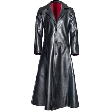 XZNGL Mens Jackets Fashion Mens Fashion Gothic Long Coat Leather Coat Faux Leather Jacket Jackets S-5Xl Mens Leather Jackets Faux Leather Jacket Mens Fashion Jackets