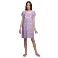 thumbnail image 3 of Moomaya Womens Button Placket Nursing Nightwear Printed Nightdress For Ladies, 3 of 5