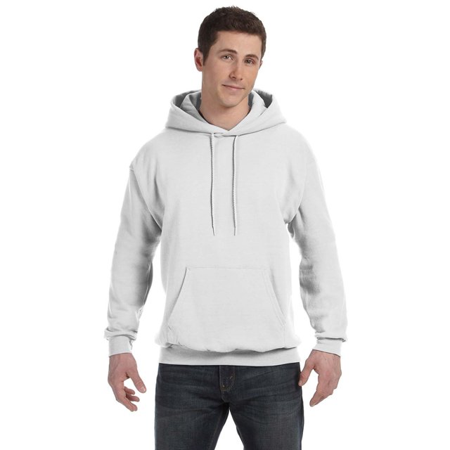 Le Hanes 78 oz EcoSmart 50/50 Pull à Capuche - Blanc - L