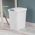thumbnail image 3 of Sterilite 28L Touch Top Wastebasket - White, 3 of 4
