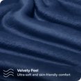 thumbnail image 2 of Bare Home Microplush Fleece Sheet Set - Ultra Soft - Deep Pocket - Twin XL, Dark Blue, 2 of 7
