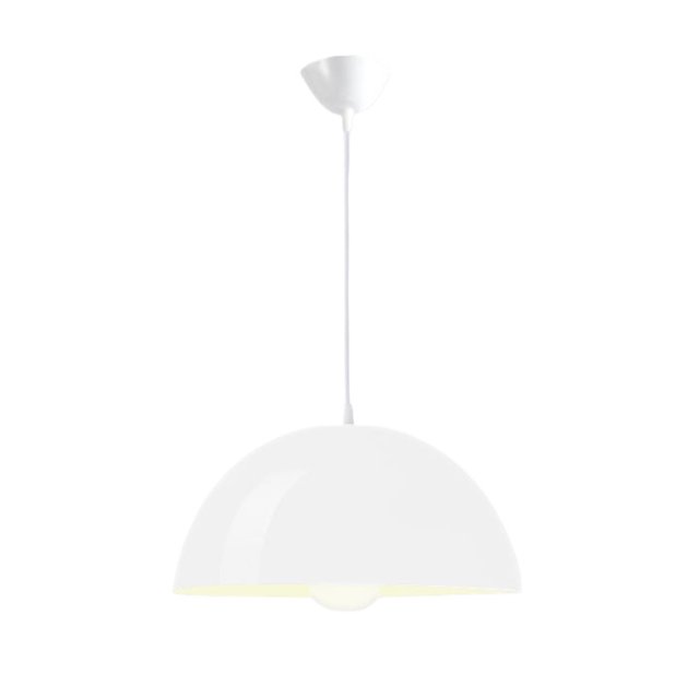 Glossy Dome Colorful Pendant Light Fixture, Minimalism Semicircle Metal Aluminum Pendant Lamp, Retro Ceiling Pendant Light, Pendant Lighting for Kitchen Island Dining Room Table