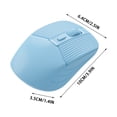 thumbnail image 3 of Rechargeable Wireless Mouse, Dual Mode 2.4G and Bluetooth 5.2 Silent Mouse, Ergonomic Rechargeable Mouse with 3 Adjustable DPI Levels, Portable Wireless Mouse for Laptop, Desktop, and Tablet, 3 of 3