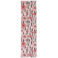thumbnail image 1 of Laurel 2' x 8' Washable Runner, Ivory and Pink, 1 of 6