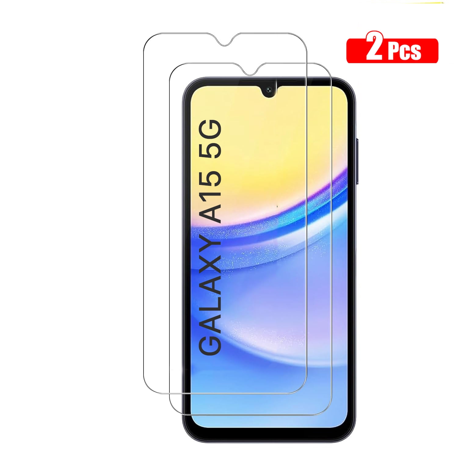 Tempered Glass for Samsung Galaxy A15 5G Screen HD Film 9H Anti-Scratch-Case Friendly, Bubble Free, Haptic Touch Accurate Screen Protector [2-Pack]