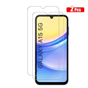 Verre trempé pour Samsung Galaxy A15 5G Écran HD Film 9H Anti-égratignure-cas amical, sans bulle, Haptic Touch exact écran protecteur [2-Pack]