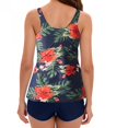 thumbnail image 3 of TopLLC Women Tankini Swimsuit Flower Print Ruffle Hem Tummy Control Bathing Suit Plus Size Swimwear for Women, 3 of 4