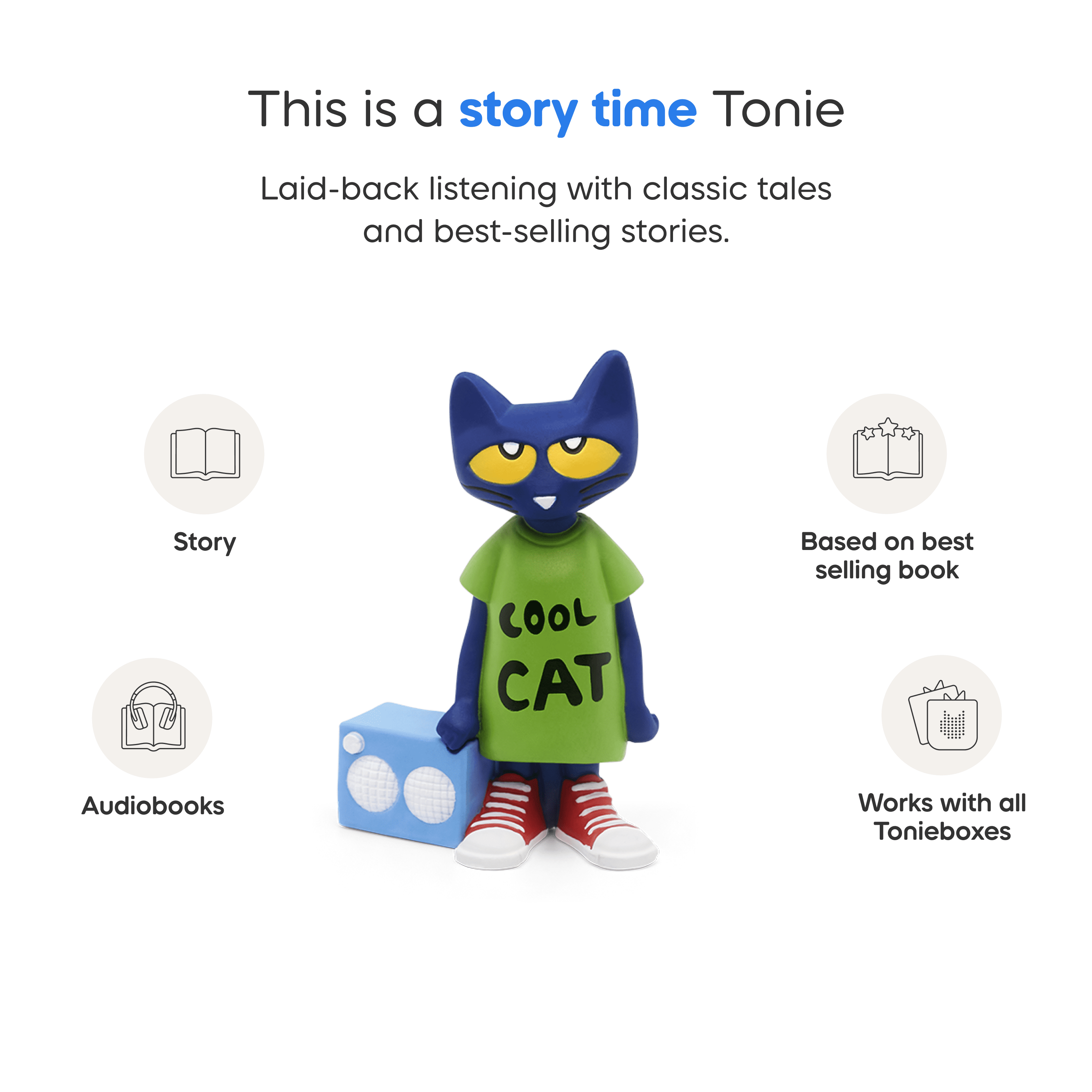 tonies Pat la Chat Figurine de jeu audio (En Anglais)