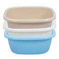 thumbnail image 1 of HONMEET 3Pcs Folding Plastic Basin Set Easy to Clean for Home Dishwashing, 1 of 8