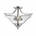 thumbnail image 3 of Millennium 1483-SN Three Light Semi-Flush Ceiling Mount, Pwt, Nckl, B/S, Slvr, 3 of 4