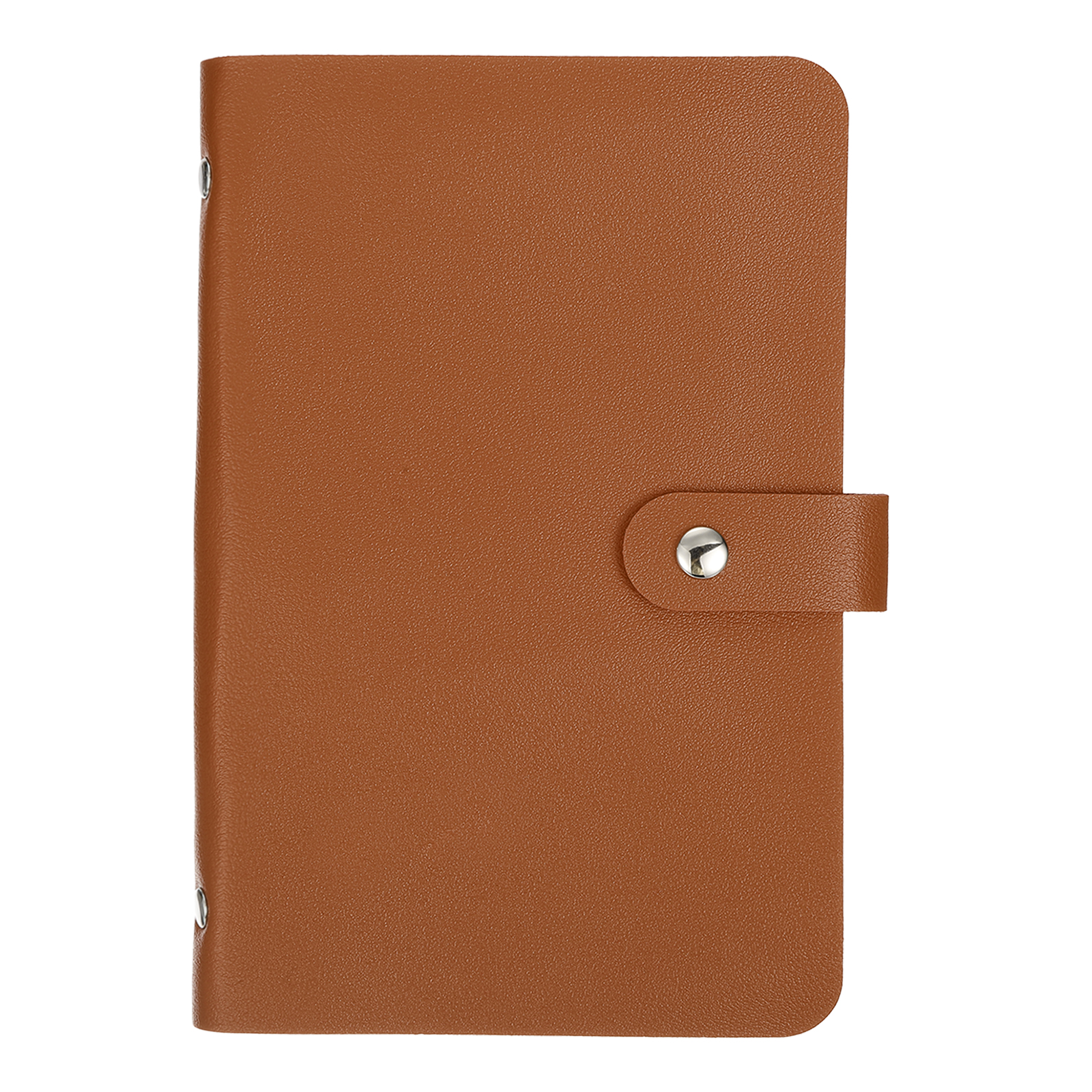 Uxcell 100 Envelope Challenge Binder, Soft PU Leather Savings Challenges Book with Envelopes Money Saving Binder with Horizontal Insert for Budgeting Saving Expense, Brown
