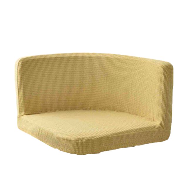 kurtrusly Trilateral Chair Covers Wide Application And Strong Elastic Chair Protection Made Easy Polyester Cover Chairs Decoration cream-coloured 1Set