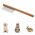 thumbnail image 4 of Pet Dog Grooming Comb, Cat And Dog Comb Durable To Use  For Rabbits For Kittens A Dense Teeth For Medium Long Hair,C Long Sparse Teeth For Long Hair,D High And Low Teeth For Short, 4 of 8
