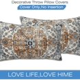 thumbnail image 3 of Boho Carpet Throw Pillow Cover Case Rug Boho Style Ethnic Design Throw Pillows Set of 2 Super Soft Pillow Covers 20x12 Inches Farmhouse Home Decor for Living Room Bedroom Sofa Couch Cushion Cover, 3 of 6