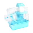 thumbnail image 3 of koolsoo Cage pour Hamster à 2 Niveaux Cage Portable pour Petits Animaux pour Hérissons Rats Cochons d'Inde Bleu, 3 of 9