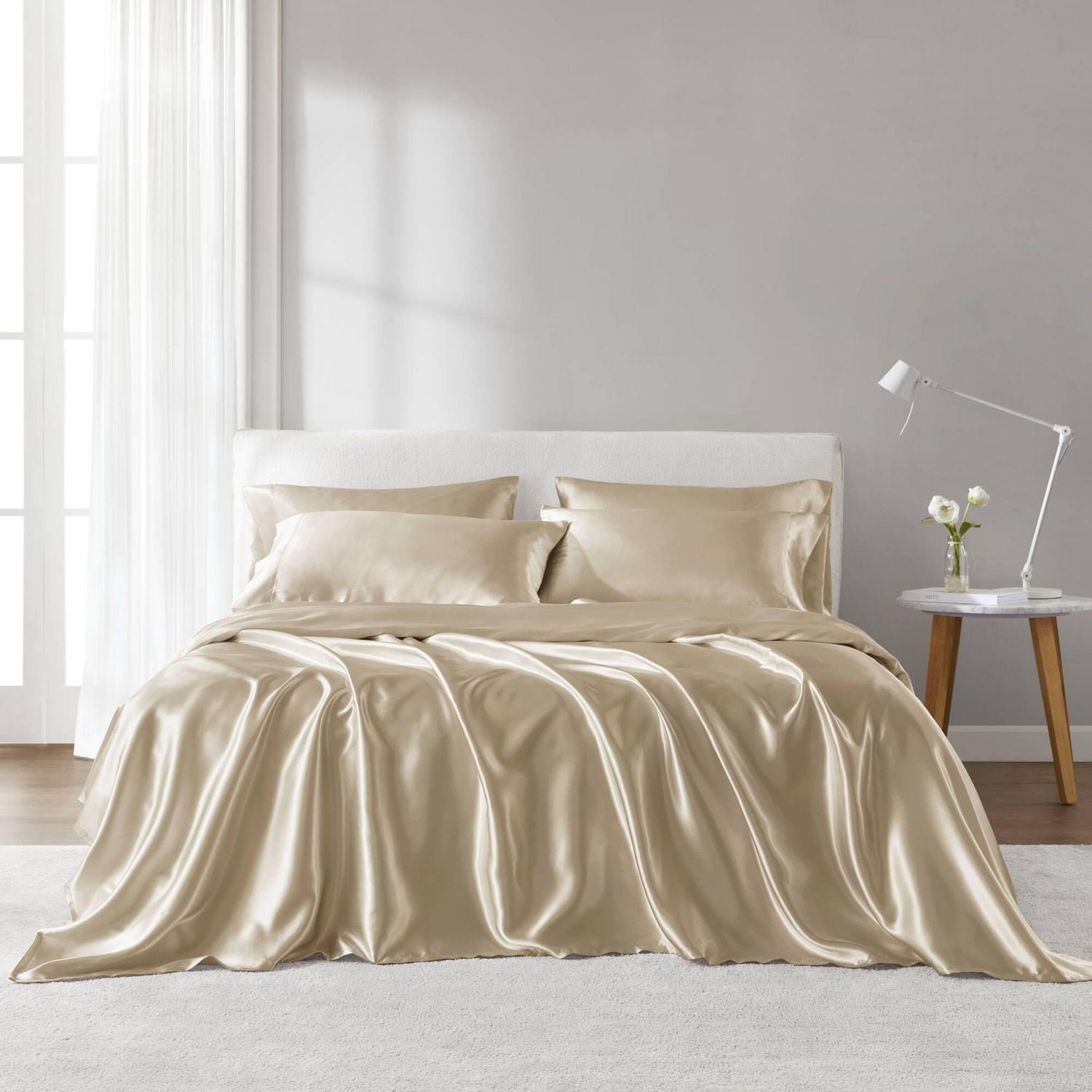 Ensemble de draps en satin Madison Park Essentials