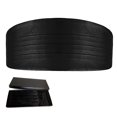 thumbnail image 4 of Bangcool Mens Bow Tie Fashion Solid Color Formal Bowtie with Pocket Square & Cummerbund, 4 of 8