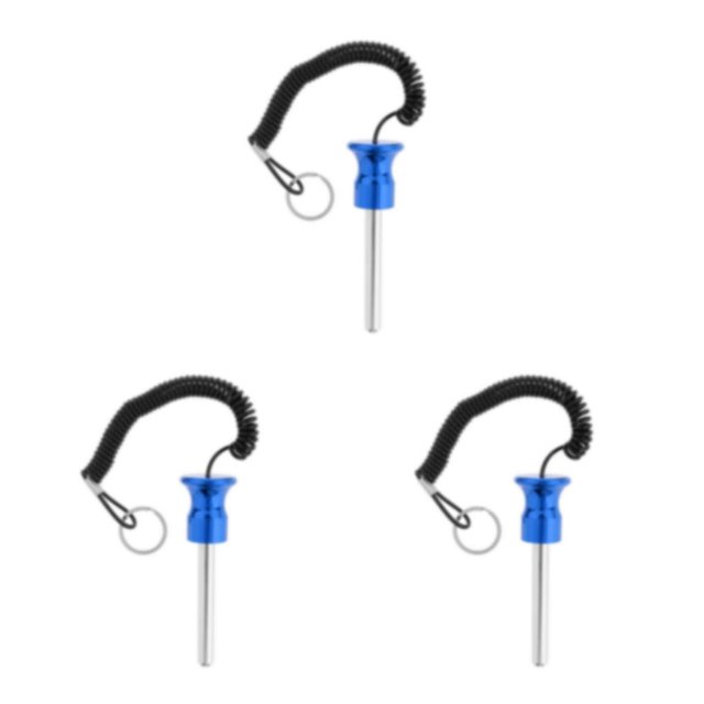 Dalazy Magnetic Weight Stack Pin with Pull Rope Replacement Parts Blue 10x80mm 3Set