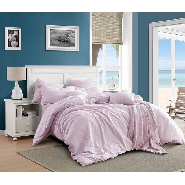 Swift Home 100% Cotton Solid Prewashed Duvet Cover Set