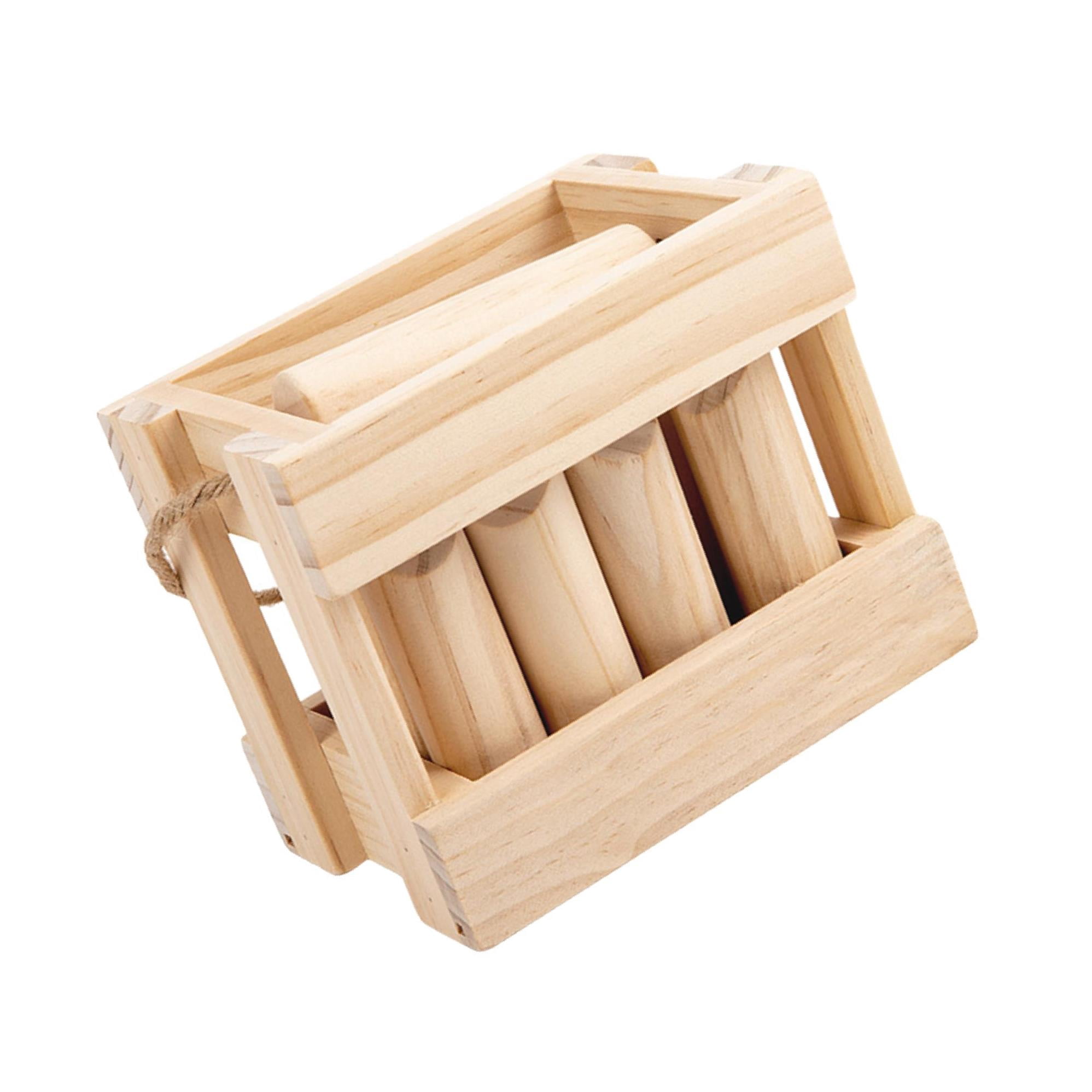 maytalsory Wooden Throwing Game Throwing Bowling Throwing Scatter for Backyard Lawn