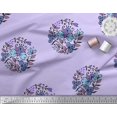 thumbnail image 3 of Soimoi Rayon Fabric Leaves & Floral Block Print Fabric by The Yard 42 Inch Wide, 3 of 3